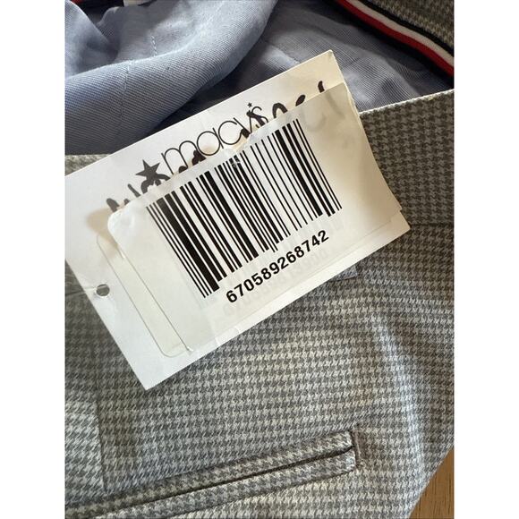 Tommy Hilfiger Tate Gray Houndstooth TH-Flex Dress Pants Mens Size 32 X 30 - Picture 8 of 9